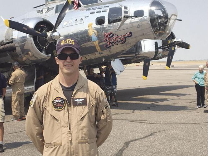World War II B-17 bomber flies into Pocatello Regional Airport