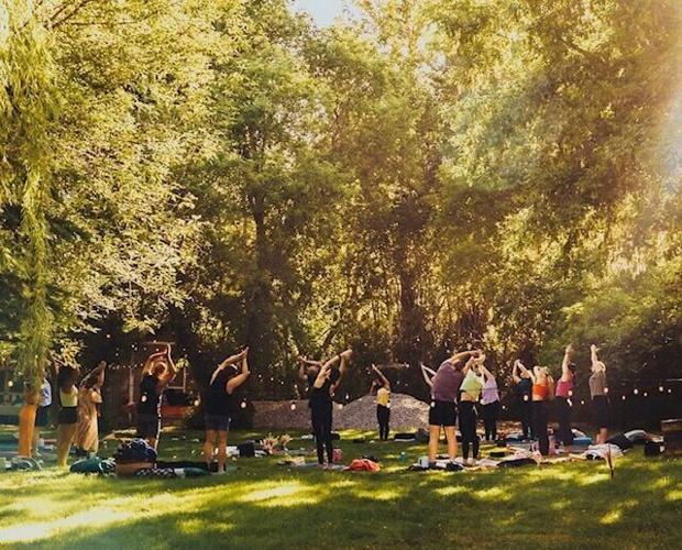 Yoga session