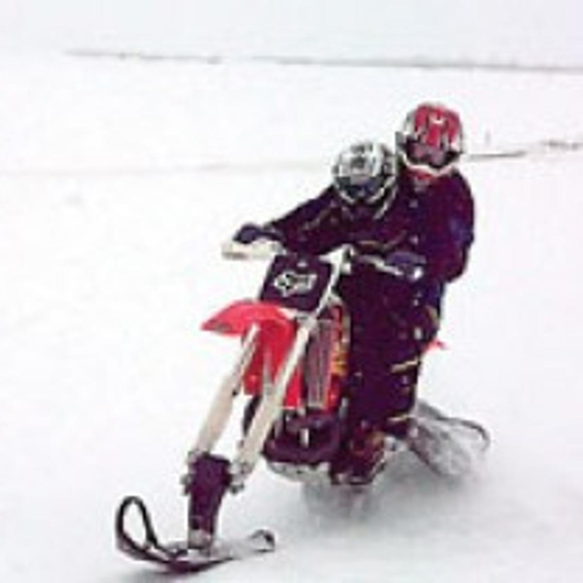 Dirt Bike Snowmobile >> Riding Dirt Bike Converted Into A Snowmobile Is A Lot Of Fun Dirt Bike Snowmobile >> Riding Dirt Bike Converted Into A Snowmobile Is A Lot Of Fun