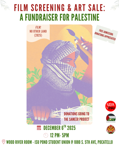 Pocatello For Palestine flyer