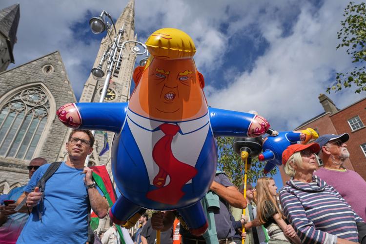 Photos show President Trump's two-day visit to Ireland that combines work and pleasure.
