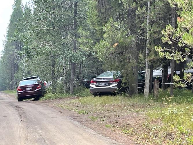 Island Park blocking road