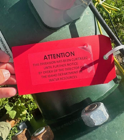 Red tags on wells