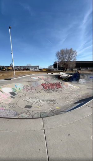 Mayor Merrill urges skaters not to spray graffiti on skate park