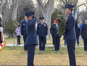 Local Civil Air Patrol participates in Wreaths Across America at Mountain View Cemetery