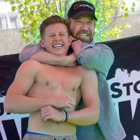 Film, martial arts star Chuck Norris visits fan diagnosed with cerebral palsy