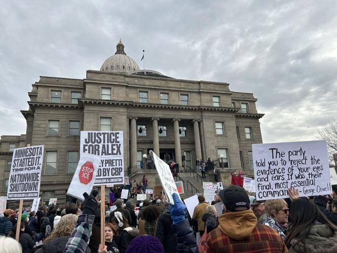 Boise ICE protest Cap Sun