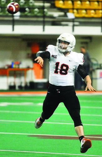 ISU quarterback Justin Arias