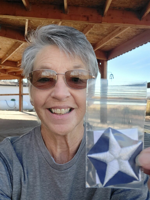 Local starmaker Tina Keeling gives veterans stars from retired flags