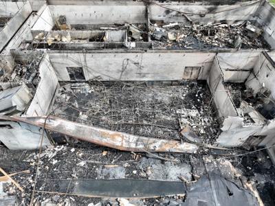 Fire at Highland High School (copy)
