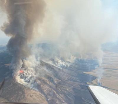 Lusk Fire near Bannock-Power county border