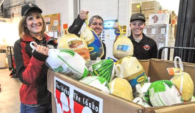 Food bank turkeys