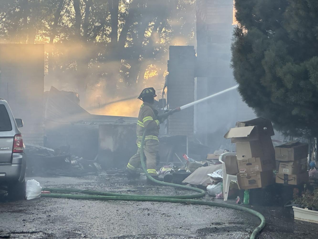 Brush fire that began as controlled burn destroys house and several ...