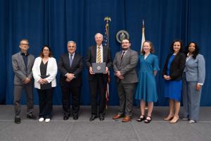 Richard Stroh receives award for work Michaud Project
