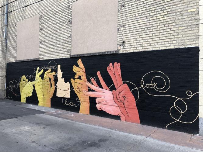 Downtown mural - wide