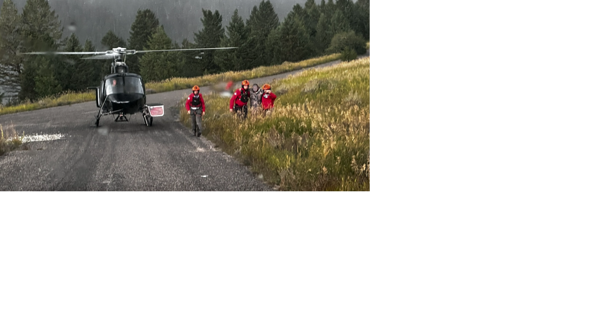 Rescue helicopter team braves severe weather to save injured hunter ...