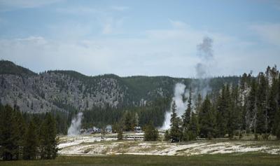 Yellowstone National Park geyser