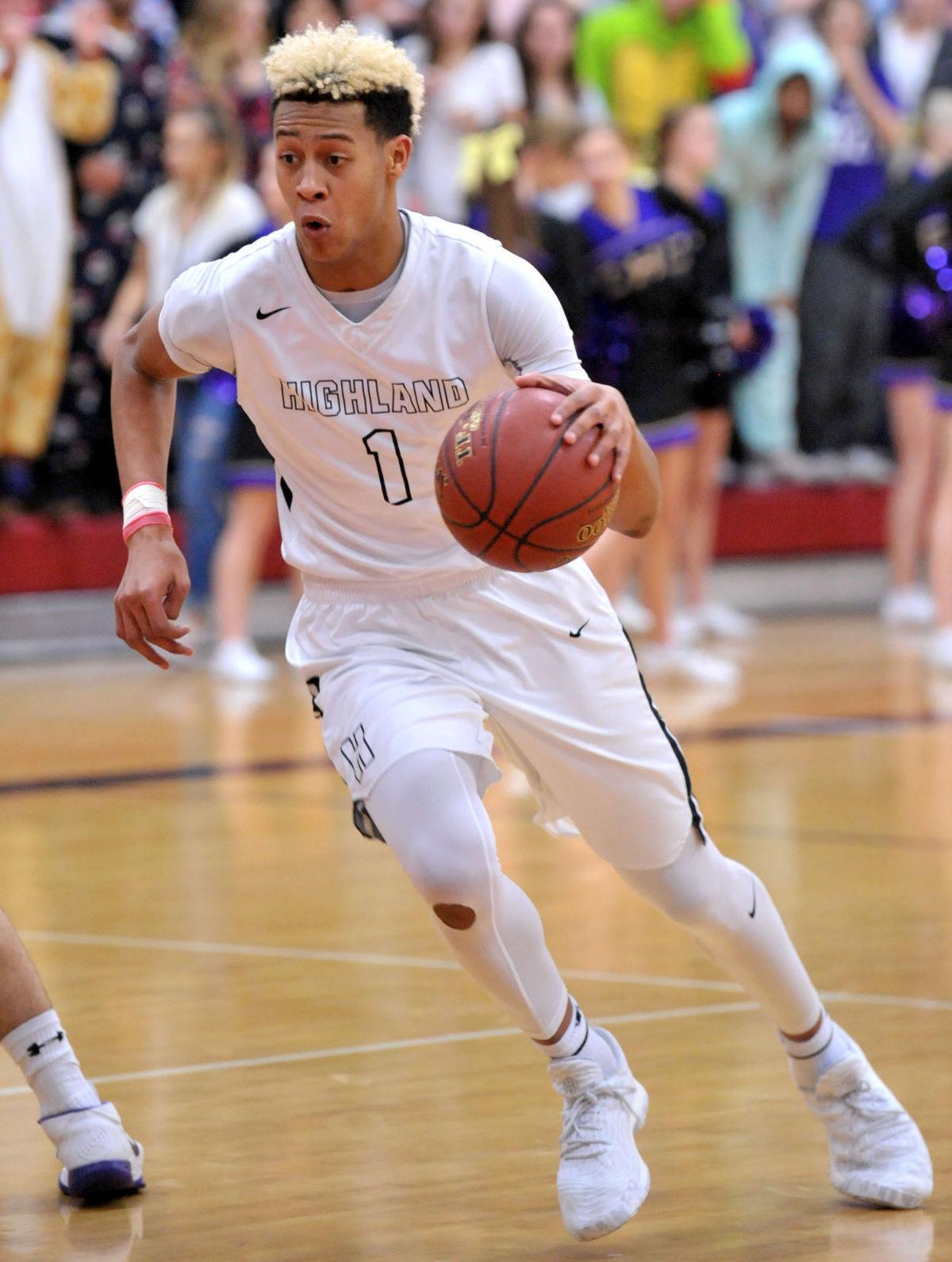 Hs Bball Highland S Daxton Carr Makenna Baker Earn 5a All Idaho