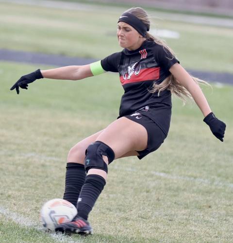 Highland girls soccer Kayzee Vaughan
