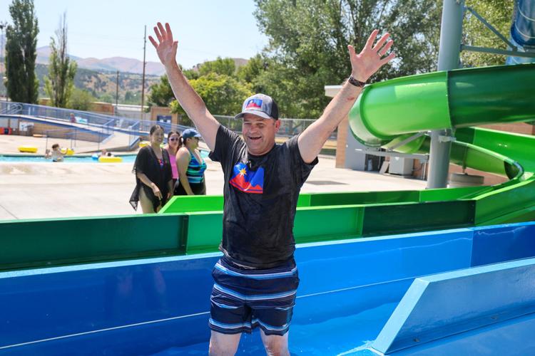 Photos of the grand opening of the Ross Park water slides in Pocatello ...