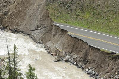 Yellowstone flood flyover