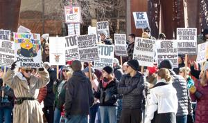 Protesters rally in Boise against U.S. Immigration and Customs Enforcement