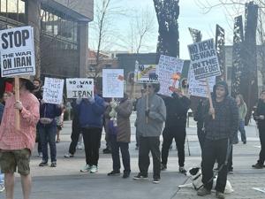 Demonstrators in Boise sound off on US intervention in Iran