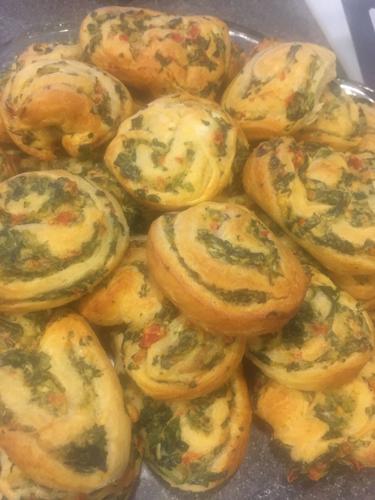 Belle’s Spinach and Cream Cheese Puffs