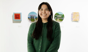 Fort Hall artist Claire Rae Edmo brings traditional beading, painting to residency