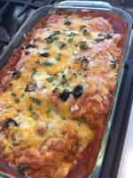 A rich and creamy enchilada with complex flavors but so simple to make