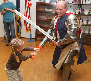 Medieval re-enactors