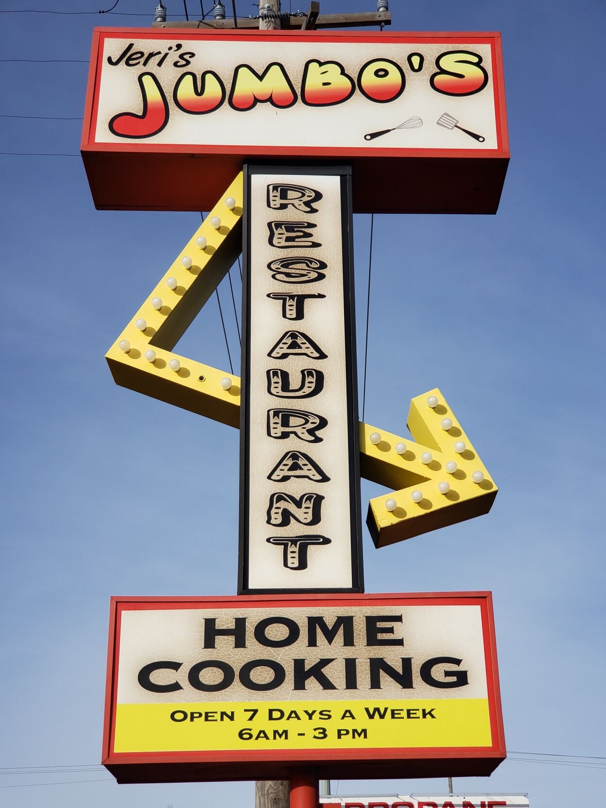 Jeri's Jumbo's sign