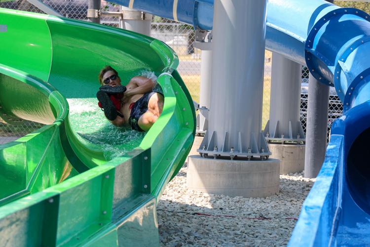 Photos of the grand opening of the Ross Park water slides in Pocatello ...