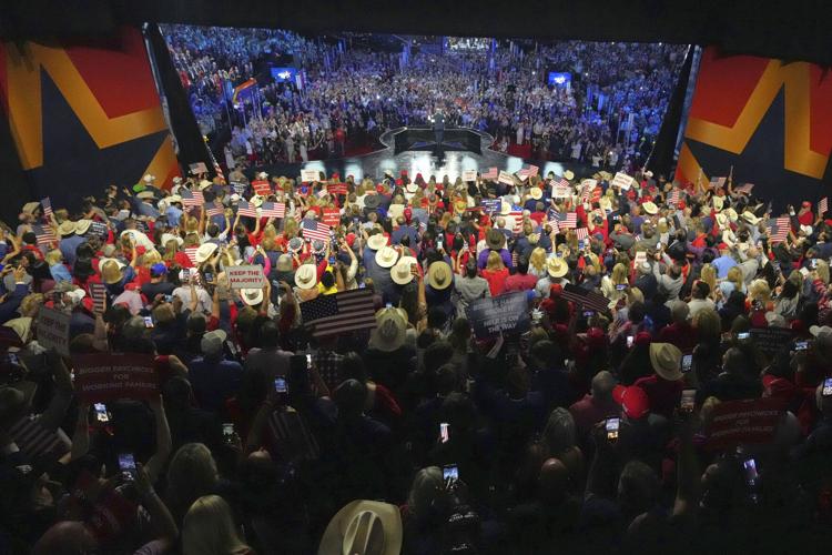 Trump takes center stage at Republicans’ first midterm convention