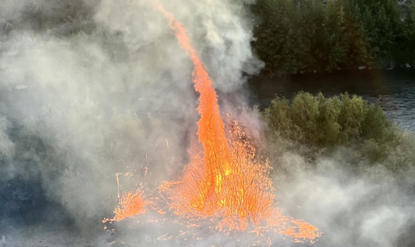 Morgan's Bridge fire
