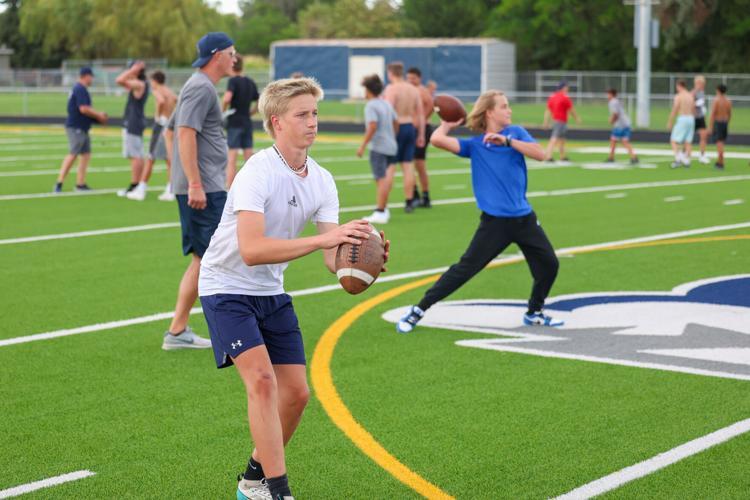 Photos of the Pocatello High School Thunder football team on the
