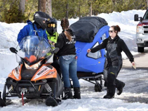 Limited snow doesn't keep snowmobilers from Fremont County mountains