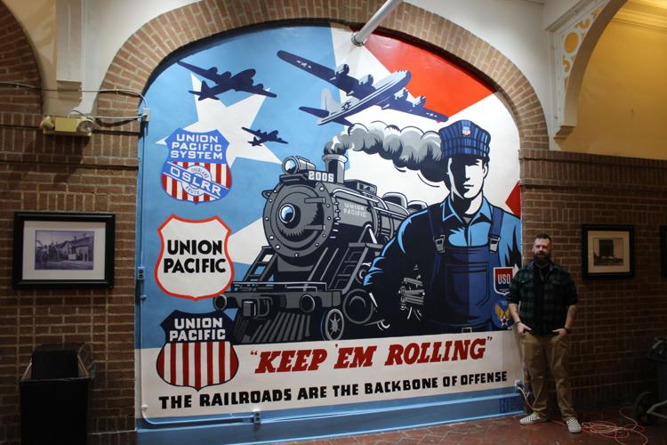 Union Pacific Train Deport Mural