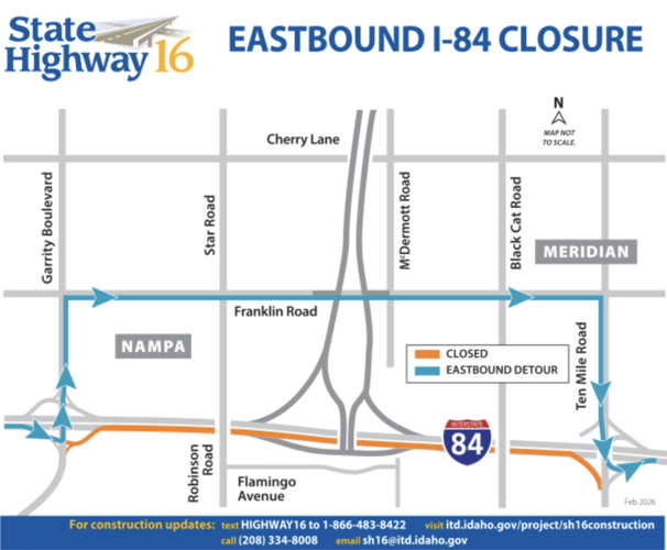 Interstate 84 closures and lane reductions to start March 10
