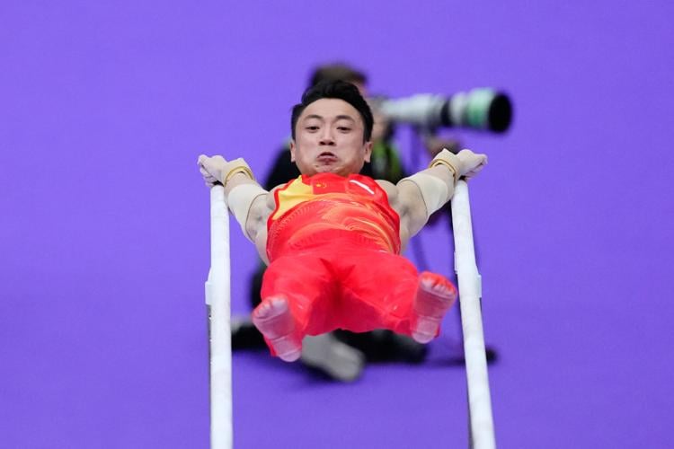 APTOPIX Asian Games Gymnastics