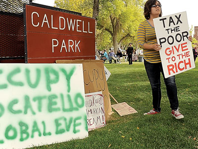 Occupy Pocatello in Caldwell Park
