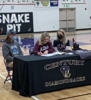 Century swimmer Kylie Demarets signs with Alma College in Michigan