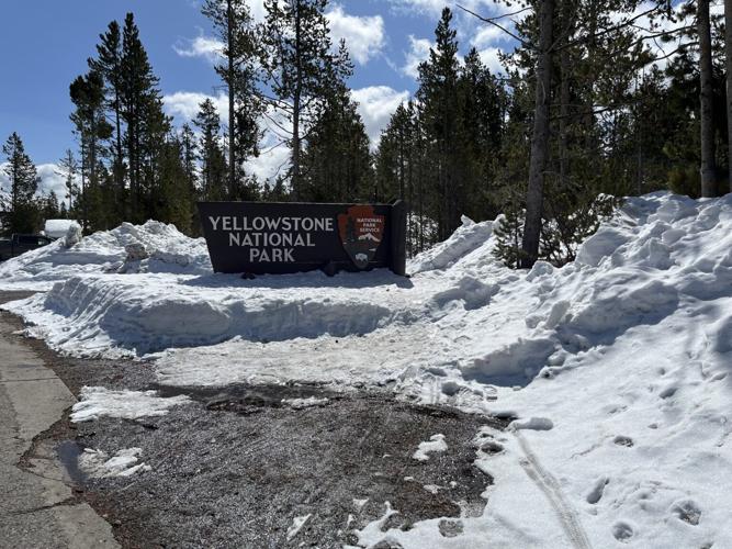 Yellowstone park sign