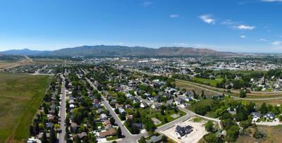 Aerial view of Chubbuck (fee increase)