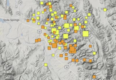 Earthquakes hitting Southeast Idaho