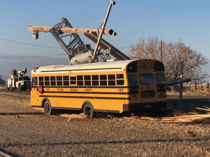 Fort Hall school bus hits power pole causing power outage Freeaccess