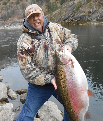 Monster rainbow: Man caught, released possible state record fish