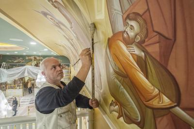 Religious Icons Greek Orthodox Church Now Fully Adorned With