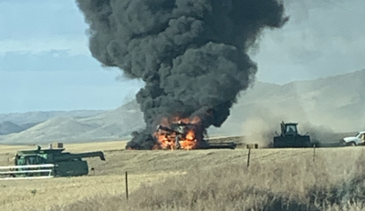 Combine fire