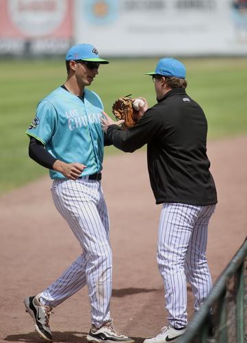 Trimble greeted by Ostrander